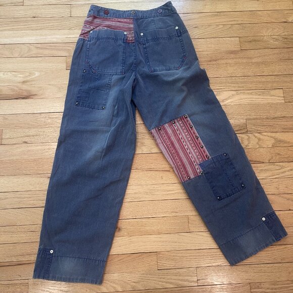 Free People La Vie Patched Pants NWOT Size 4 (Small) - Picture 12 of 12